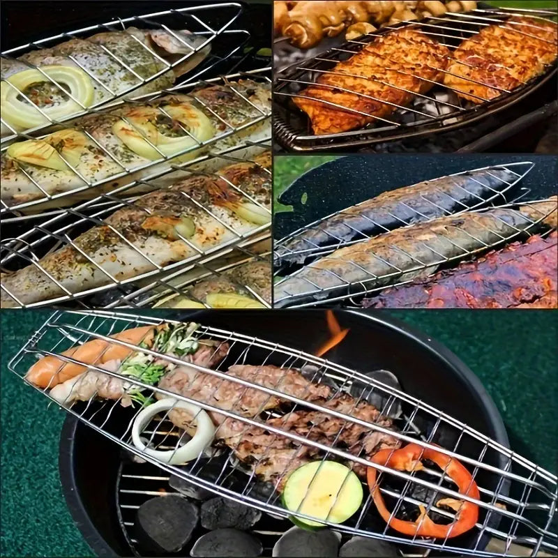 Handheld Fish Grilling Rack