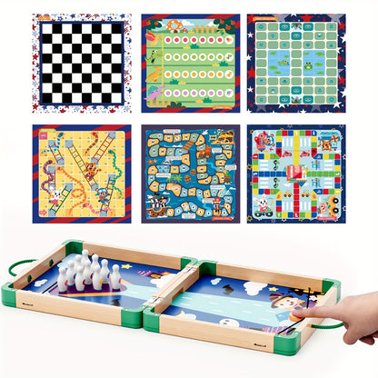 8 in 1 Wooden Board Game Set