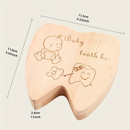 Wooden Teeth Box For Children