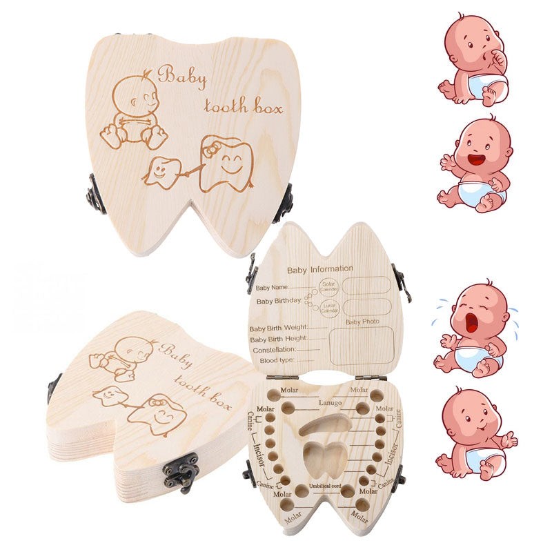 Wooden Teeth Box For Children